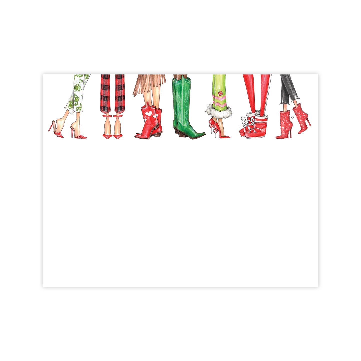 "Christmas Kicks" Notecards