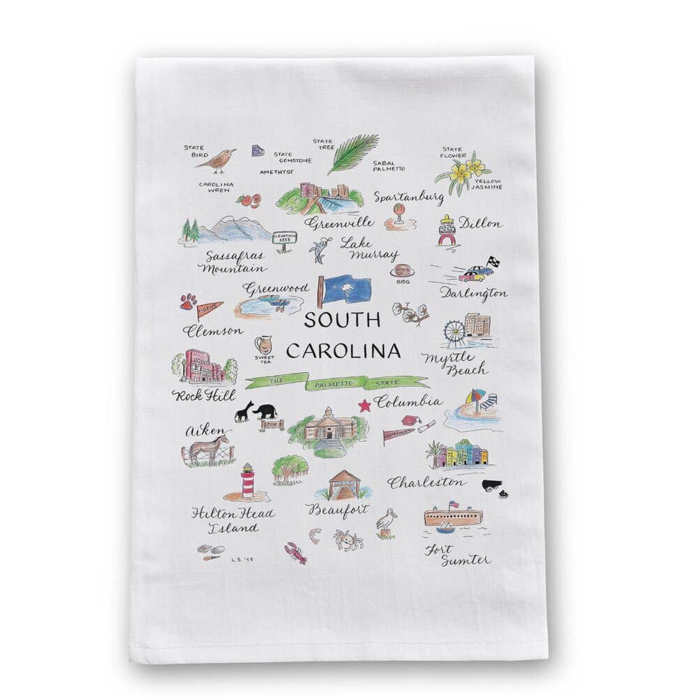 South Carolina Tea Towel