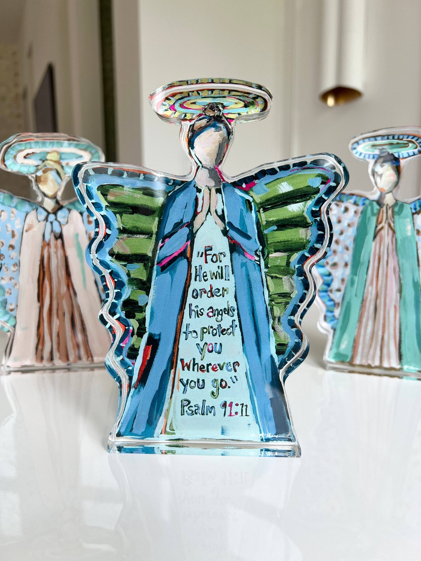 "To Protect You Angel" Acrylic Shelfie