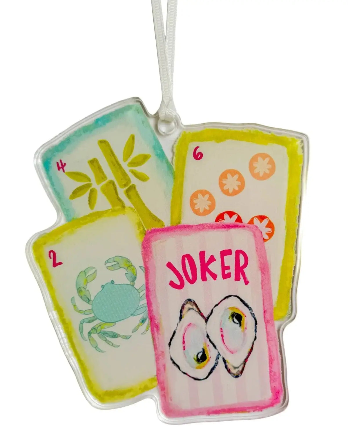 Mahjong Coastal Acrylic Ornament