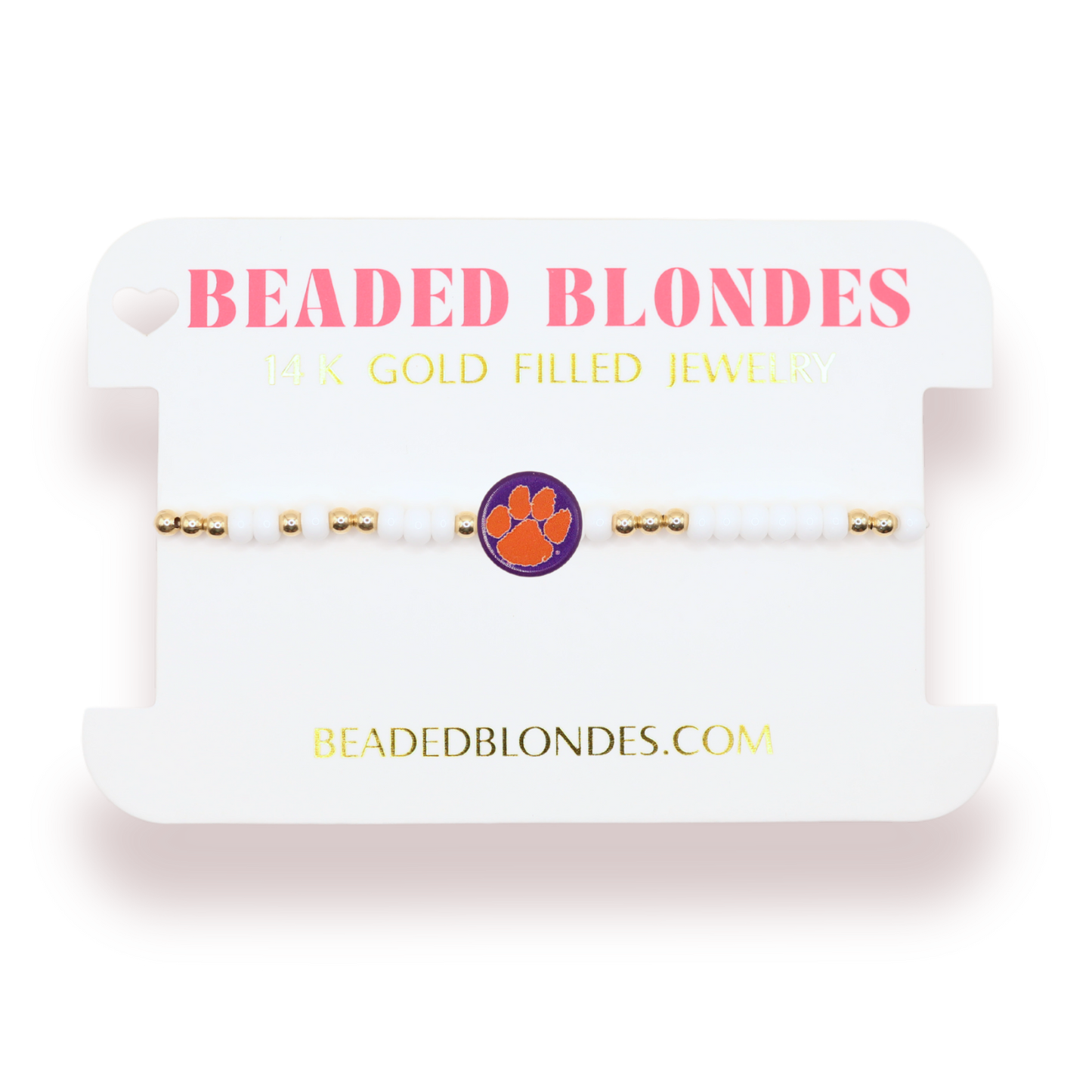 Clemson/Tigers Logo Bracelet