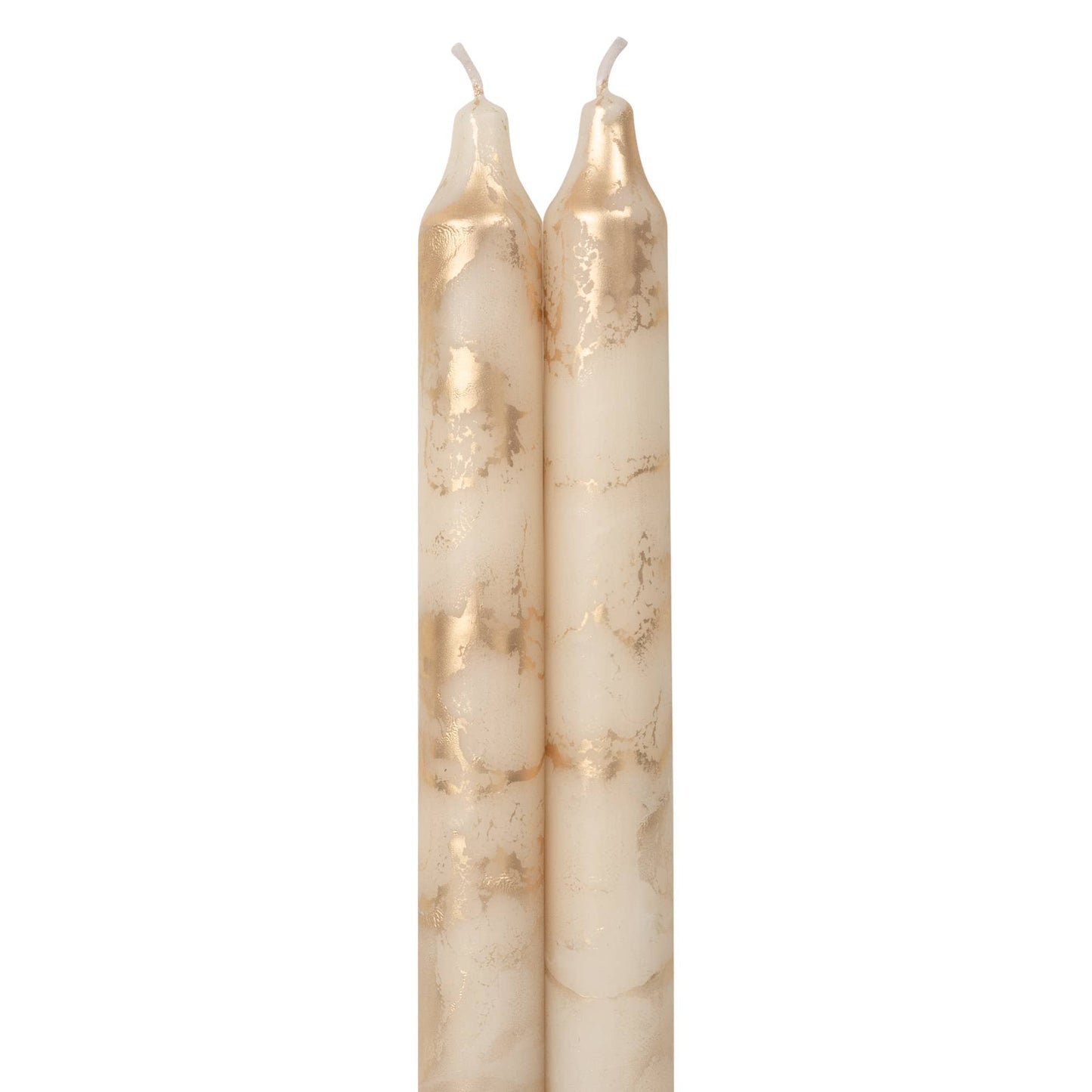 12" Decorative Taper 2pk with Gold