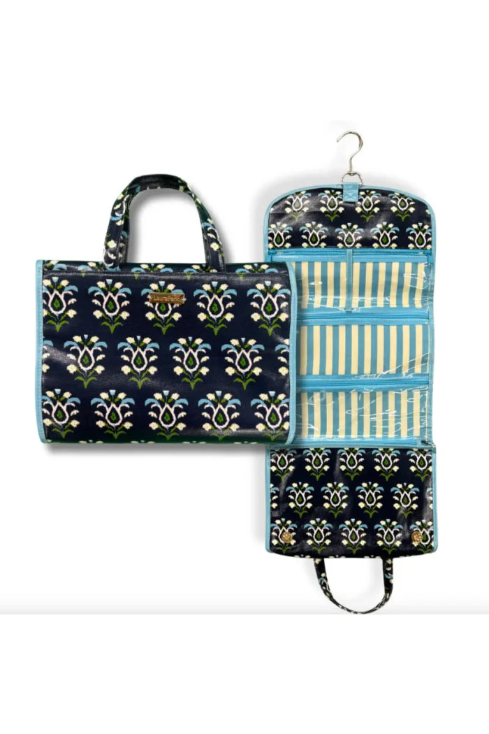 Rosemary Indigo Hanging Travel Case
