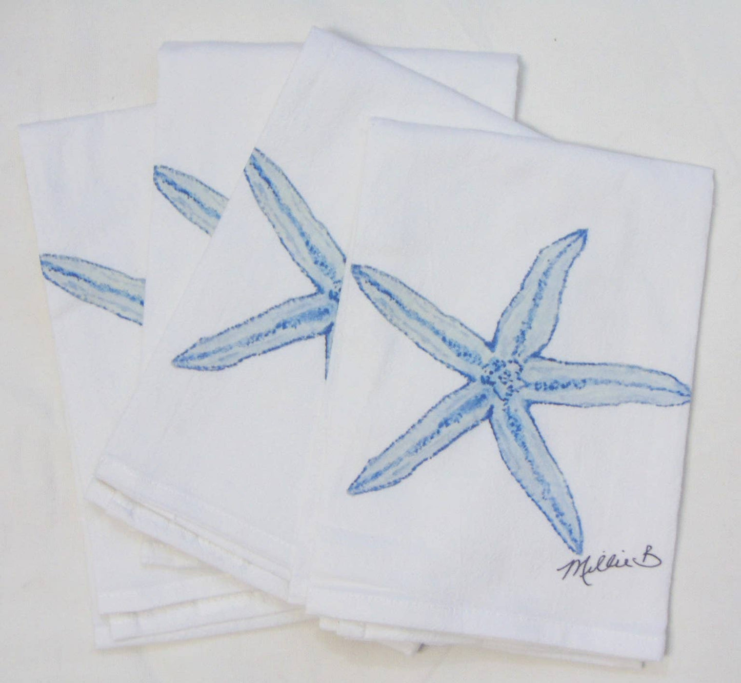 Watercolor Starfish Flour Sack Towel