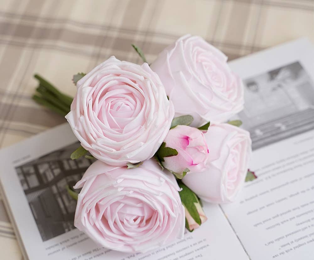 6 Stem Real Touch Rose Bouquet