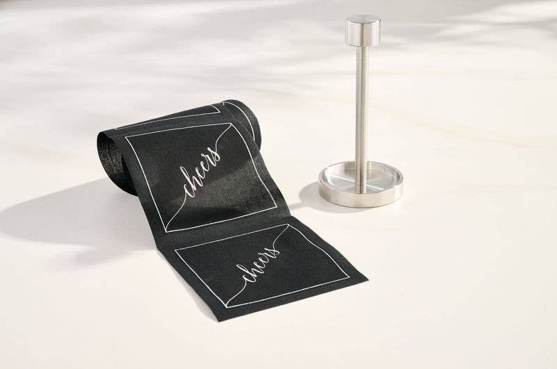 Exclusive Cocktail Napkin Stand in Silver