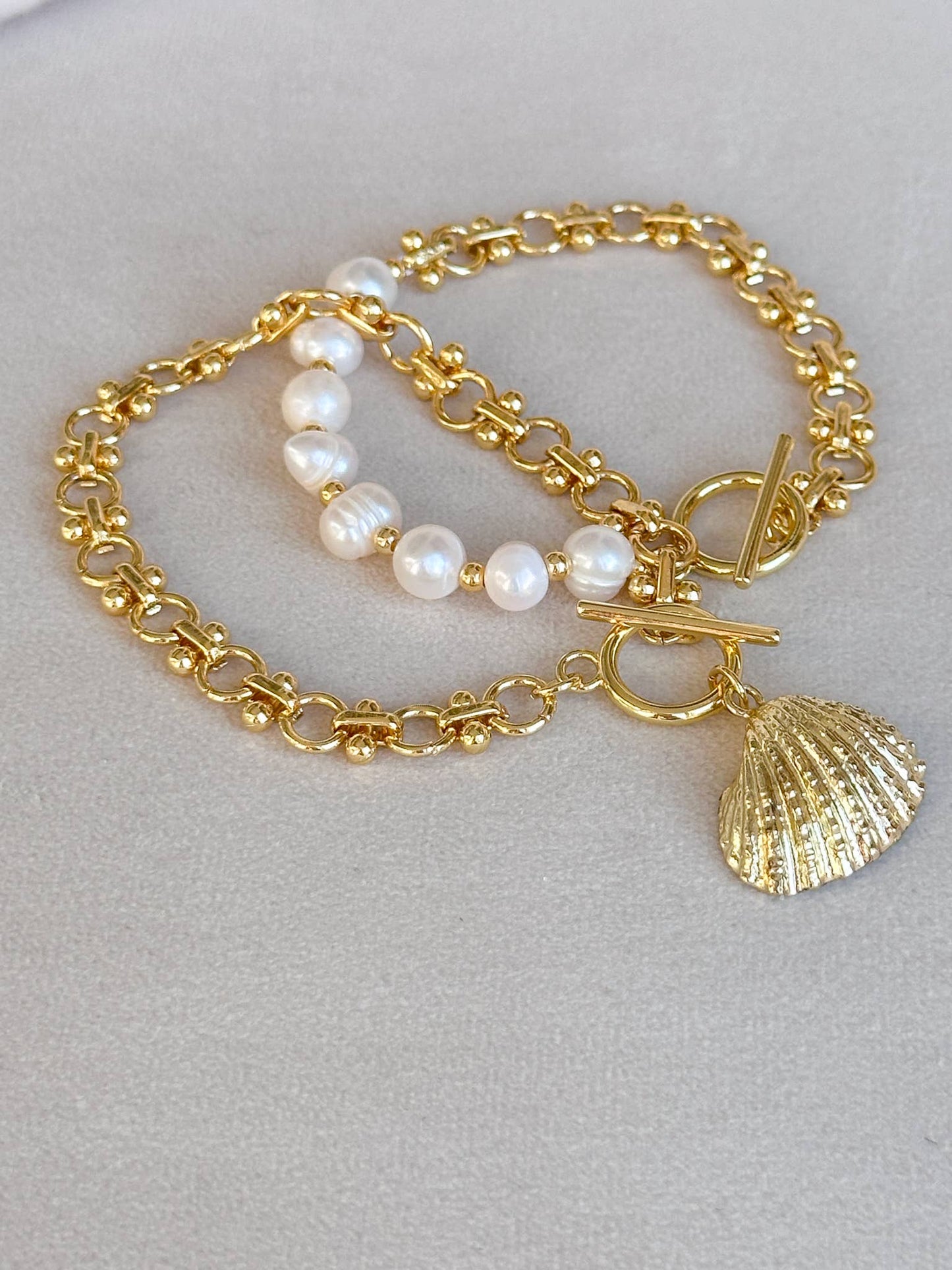 Pearl And Loop Bracelet