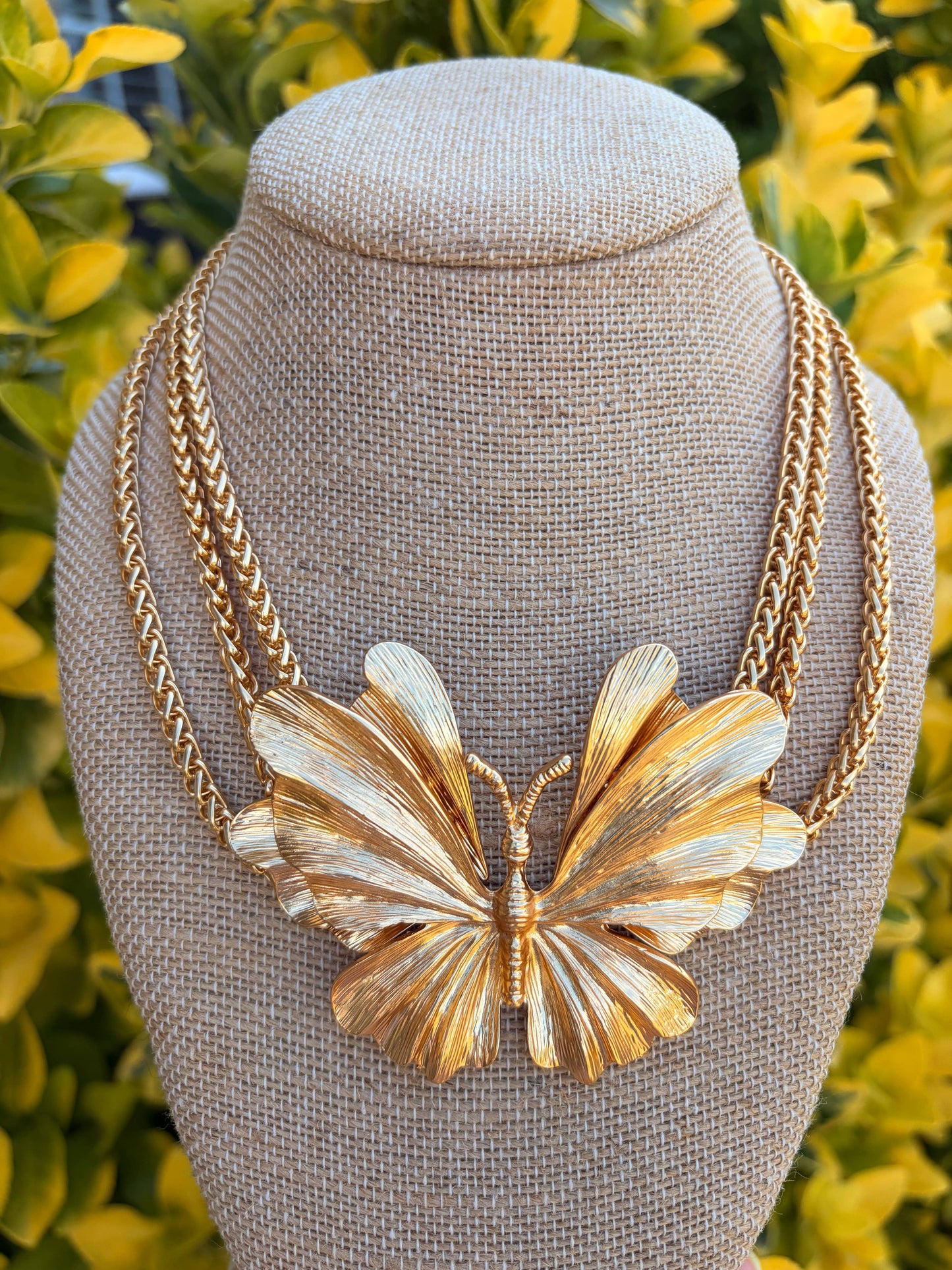 Layered Butterfly Necklace