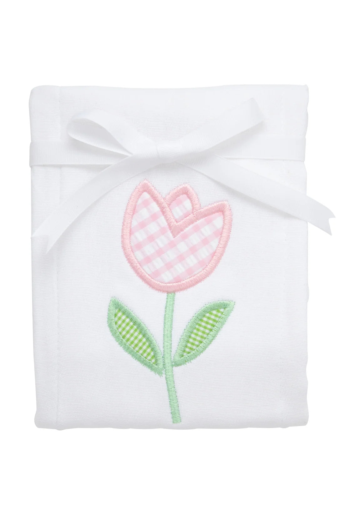 Tulip Applique Burp Cloth
