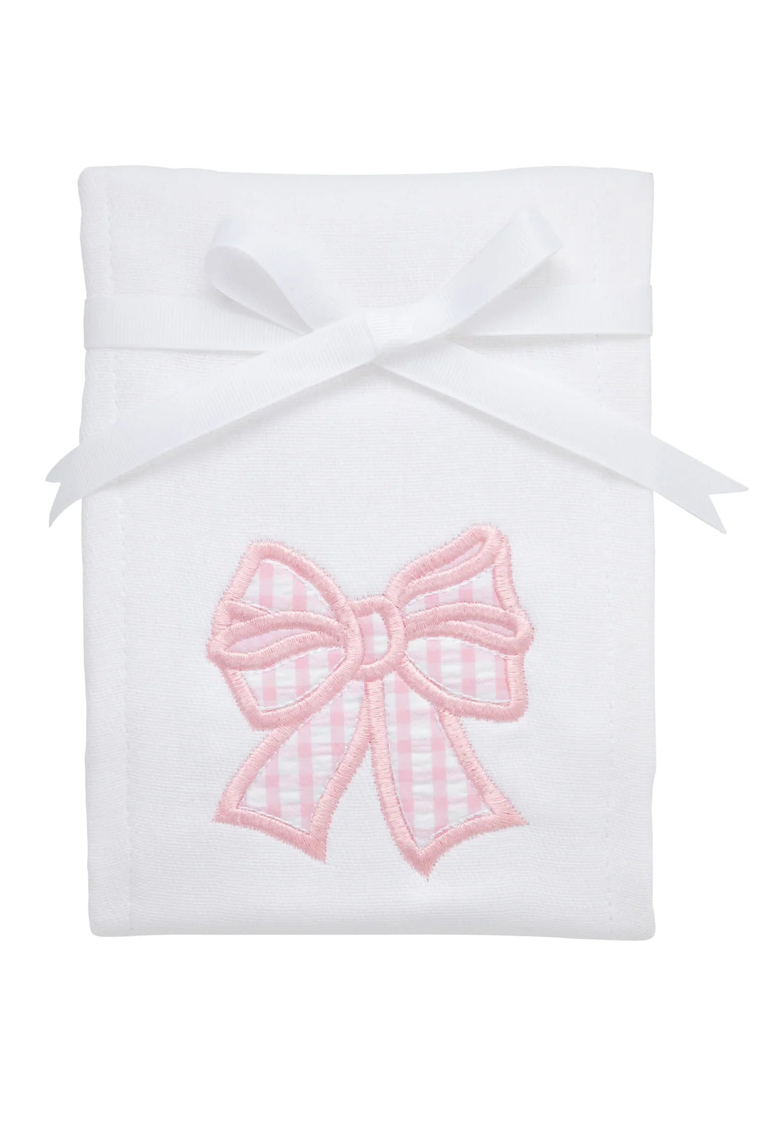 Bow Applique Burp Cloth