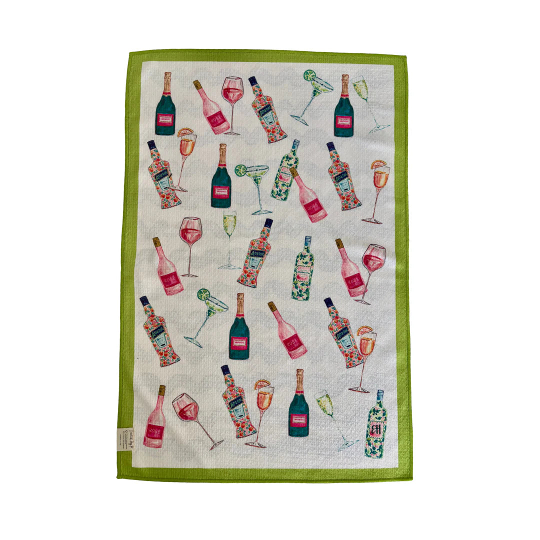 Cocktails Tea Towel