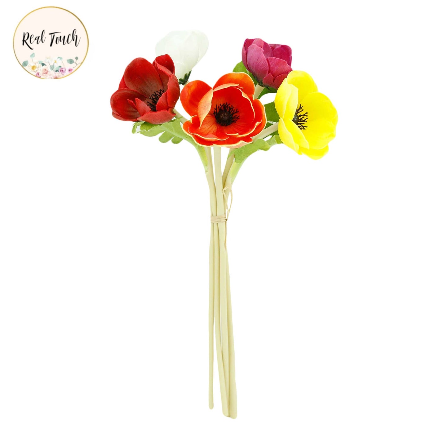 12"Real Touch Anemone-5 Stem