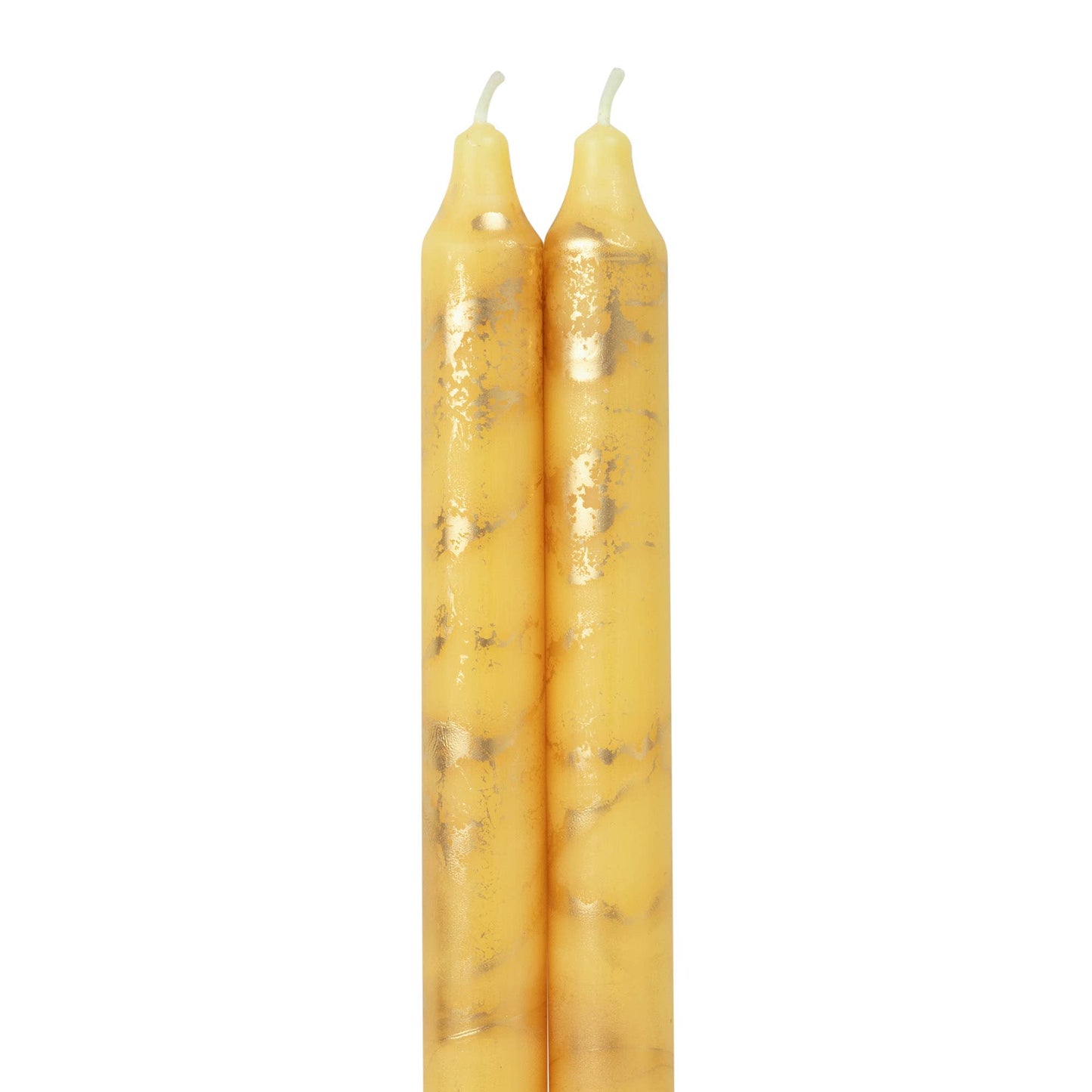12" Decorative Taper 2pk with Gold