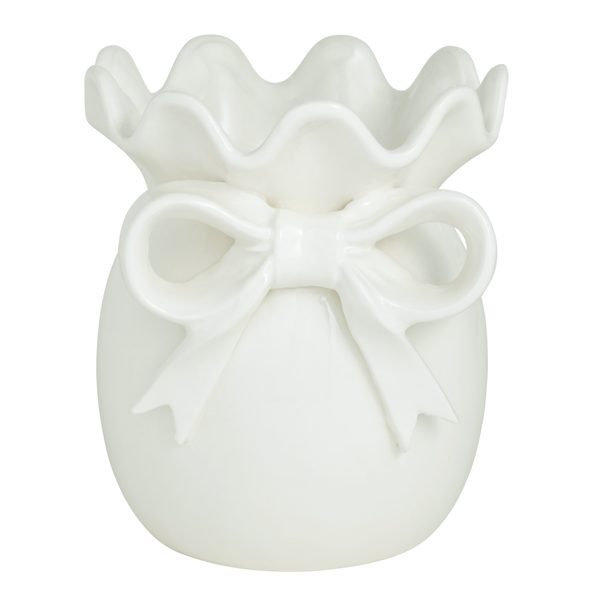 Ceramic Bow Vase | Mud Pie