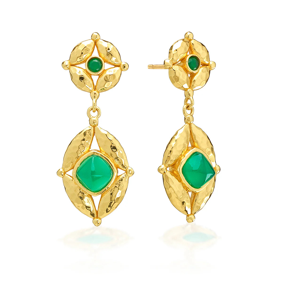 Mystic Eye Post Drop Earrings