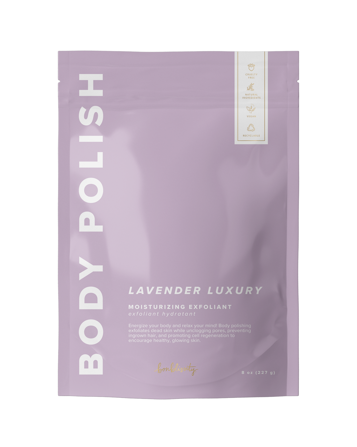 Body Polish Scrub w/Gold Spoon - Lavender Luxury