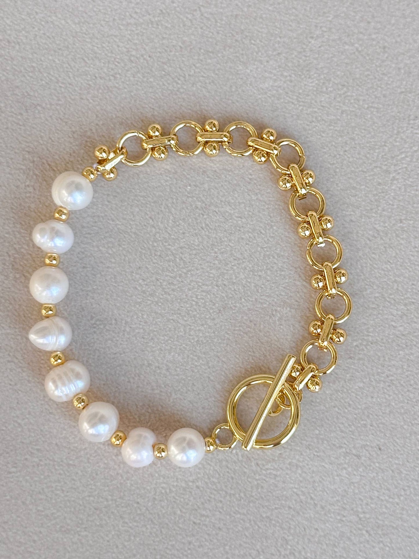 Pearl And Loop Bracelet