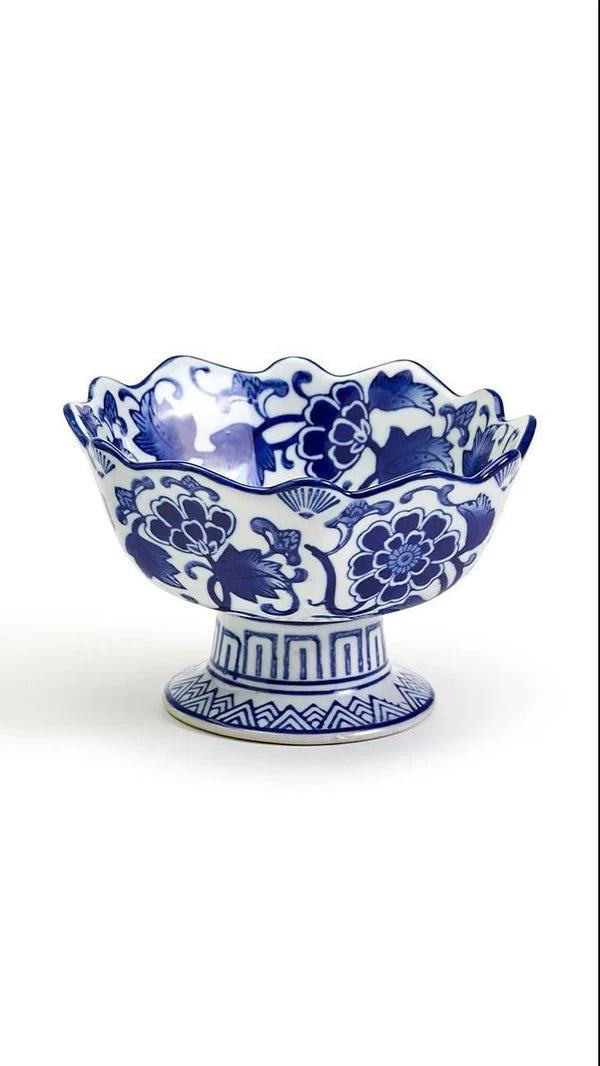 Scalloped Edge Footed Bowl