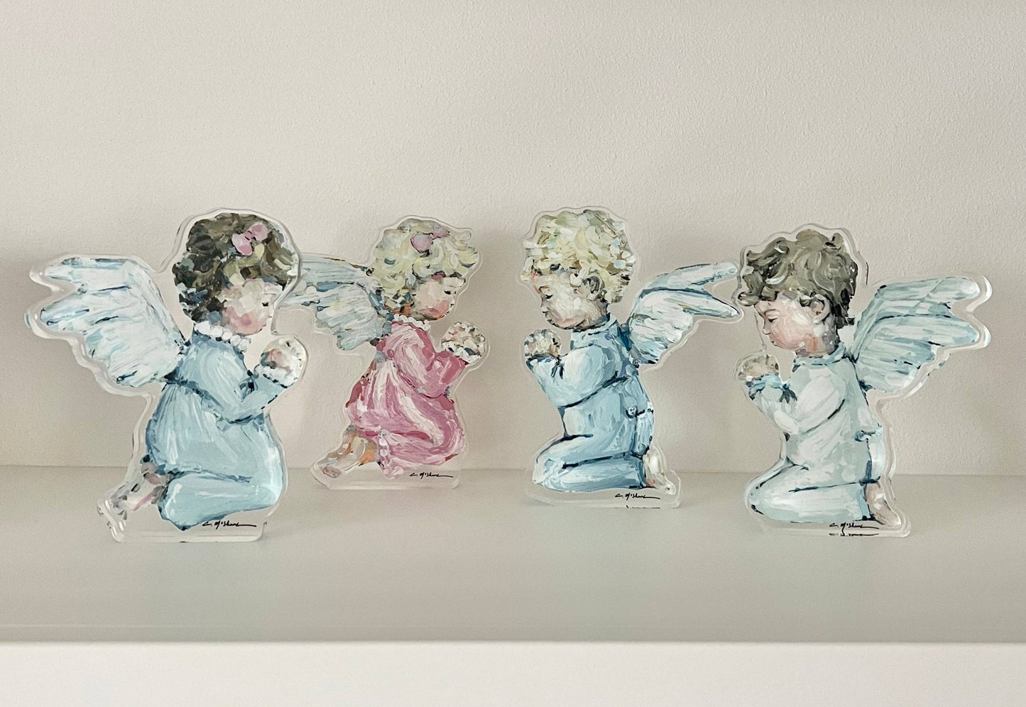 "Tiny Wings I" Acrylic Shelfie