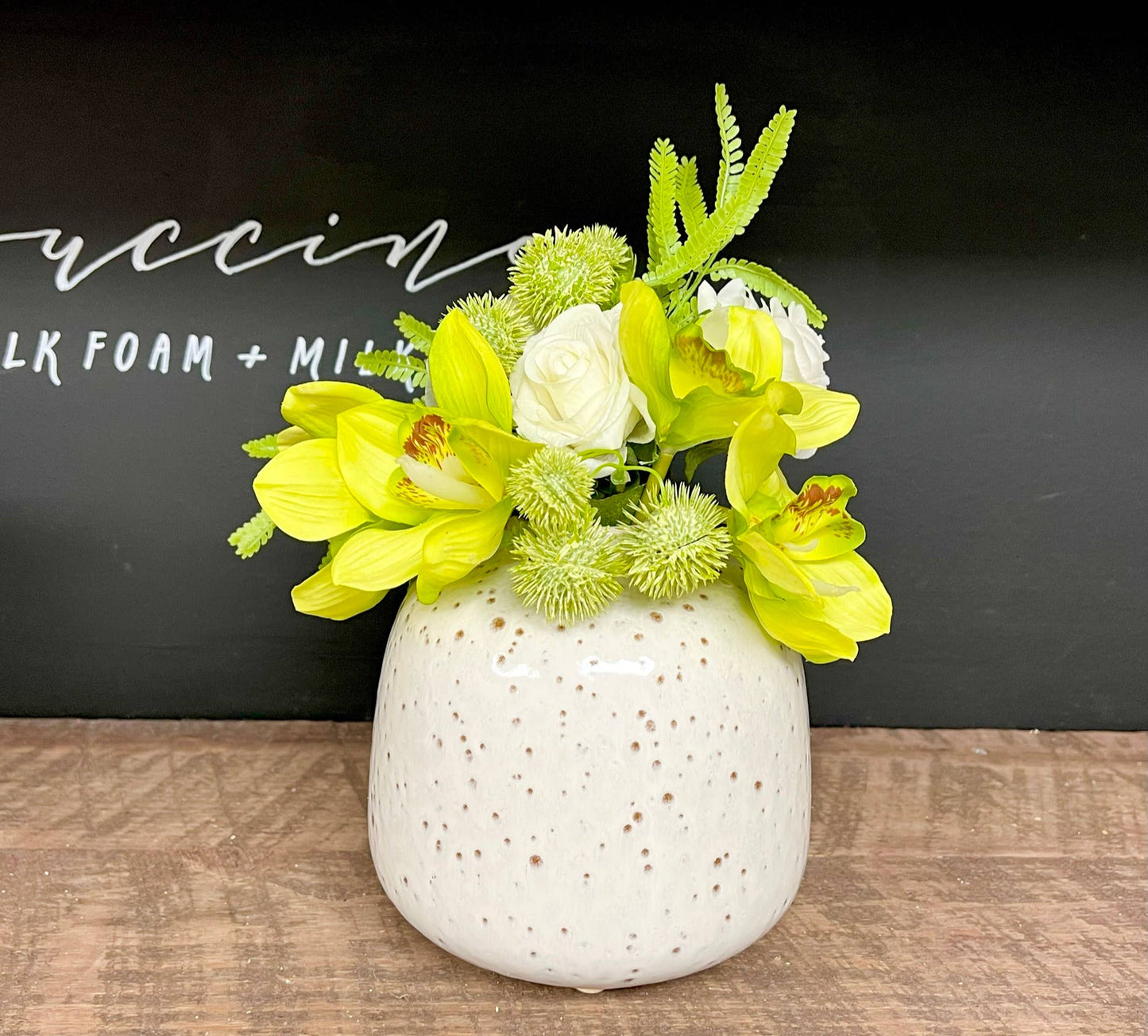 Pack of 6 Stems-Real Touch Faux Cymbidium Orchid Bundle