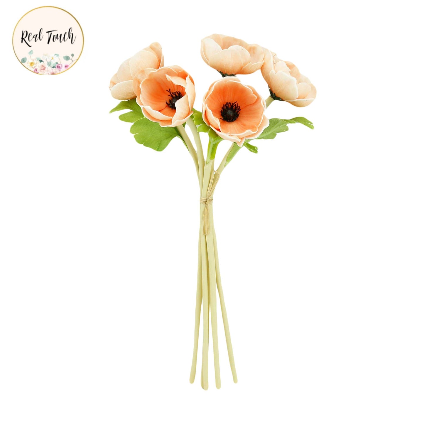 12"Real Touch Anemone-5 Stem