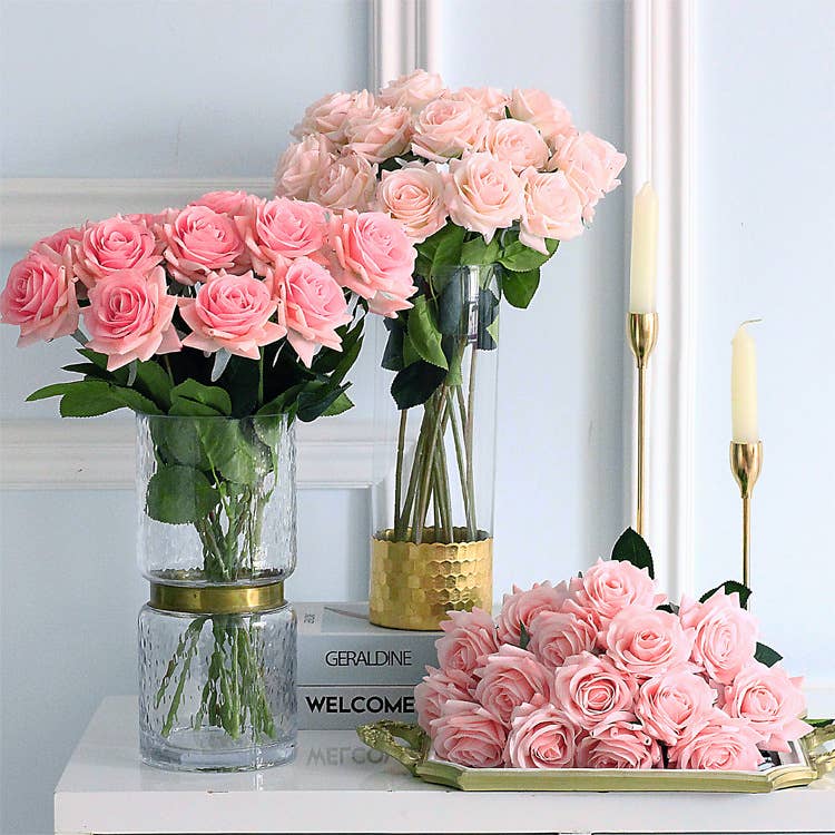 17"Medium bloom rose stem-Moisturized Coating Fresh-Cut Fee