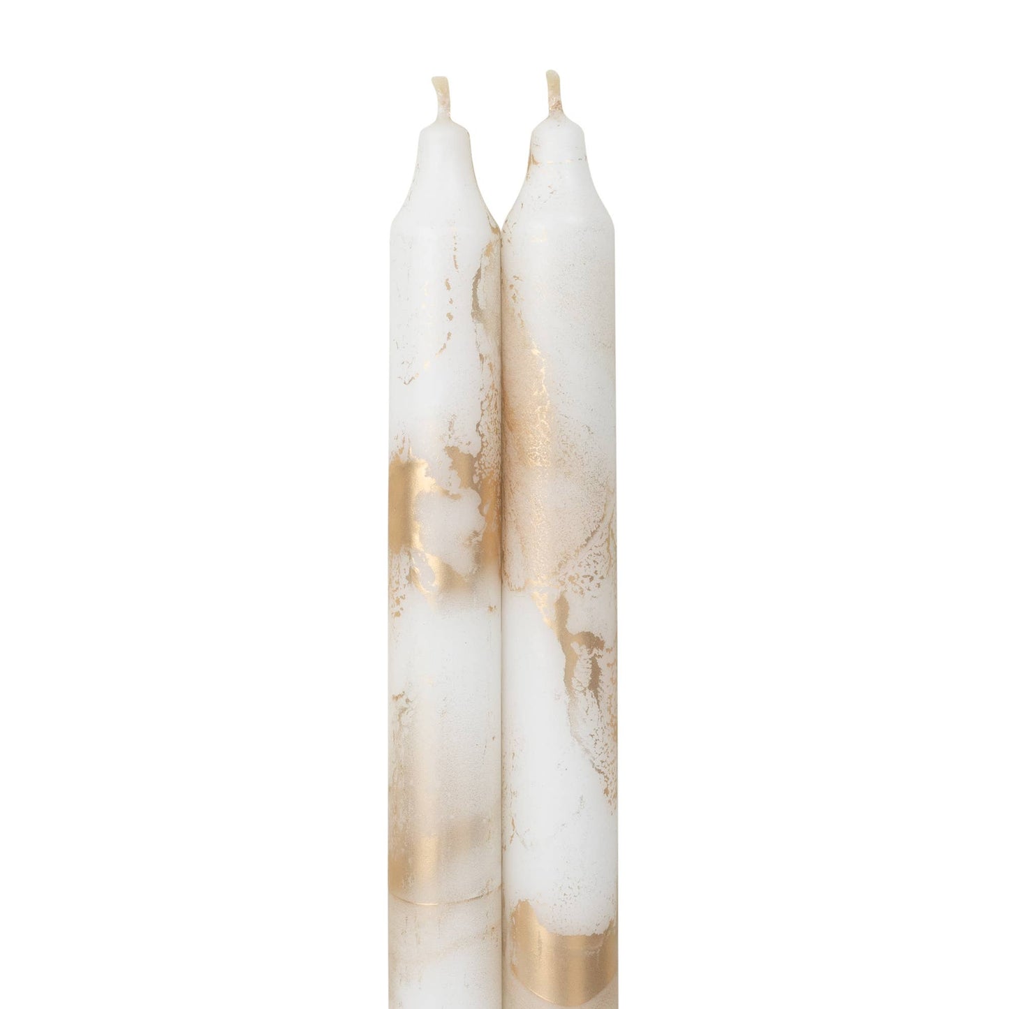 12" Decorative Taper 2pk with Gold