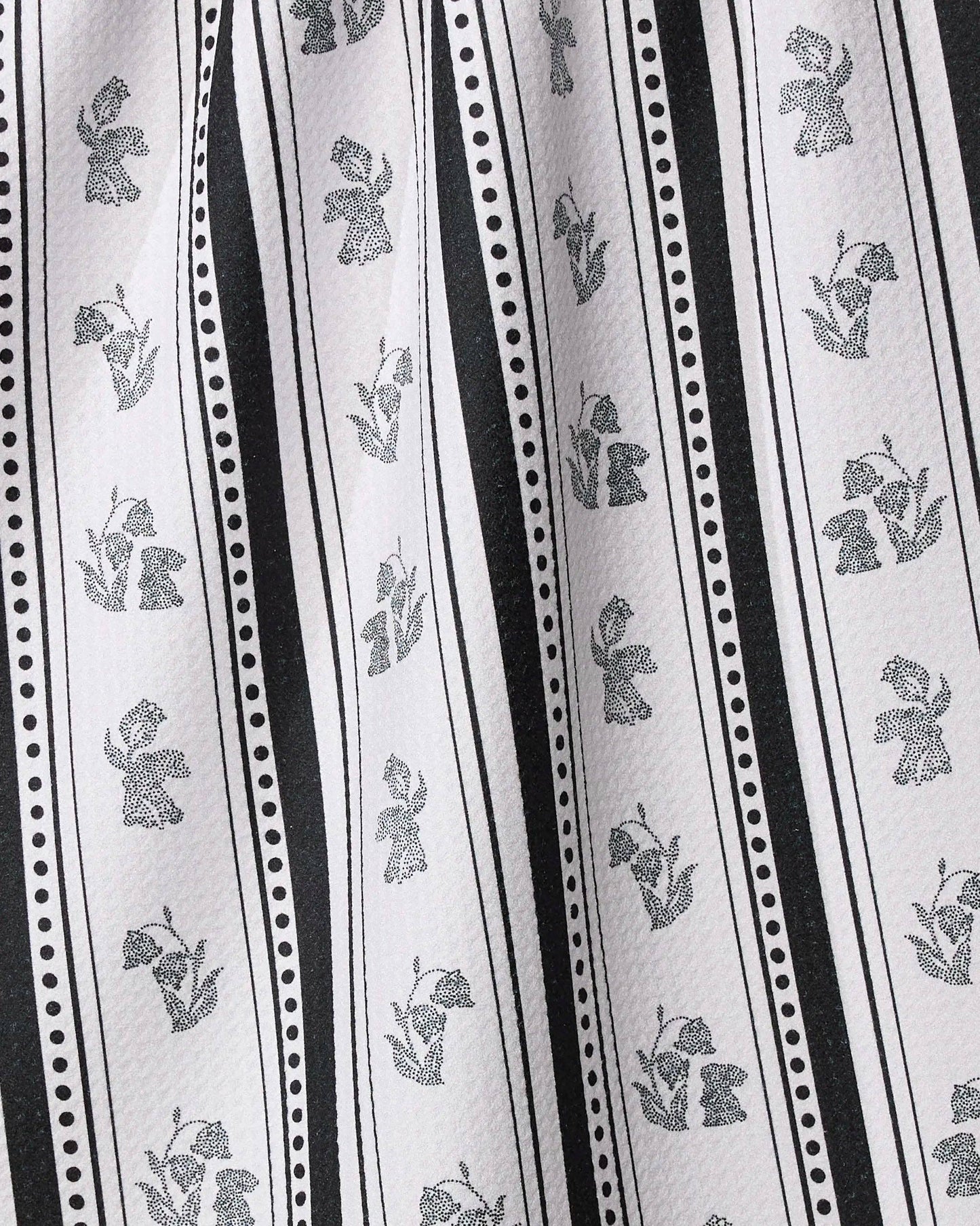 Bunny Dots Stripe Tea Towel