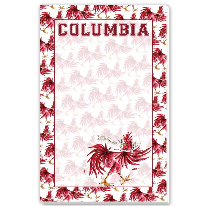 Columbia Maroon & Black Gamecock Large Notepad
