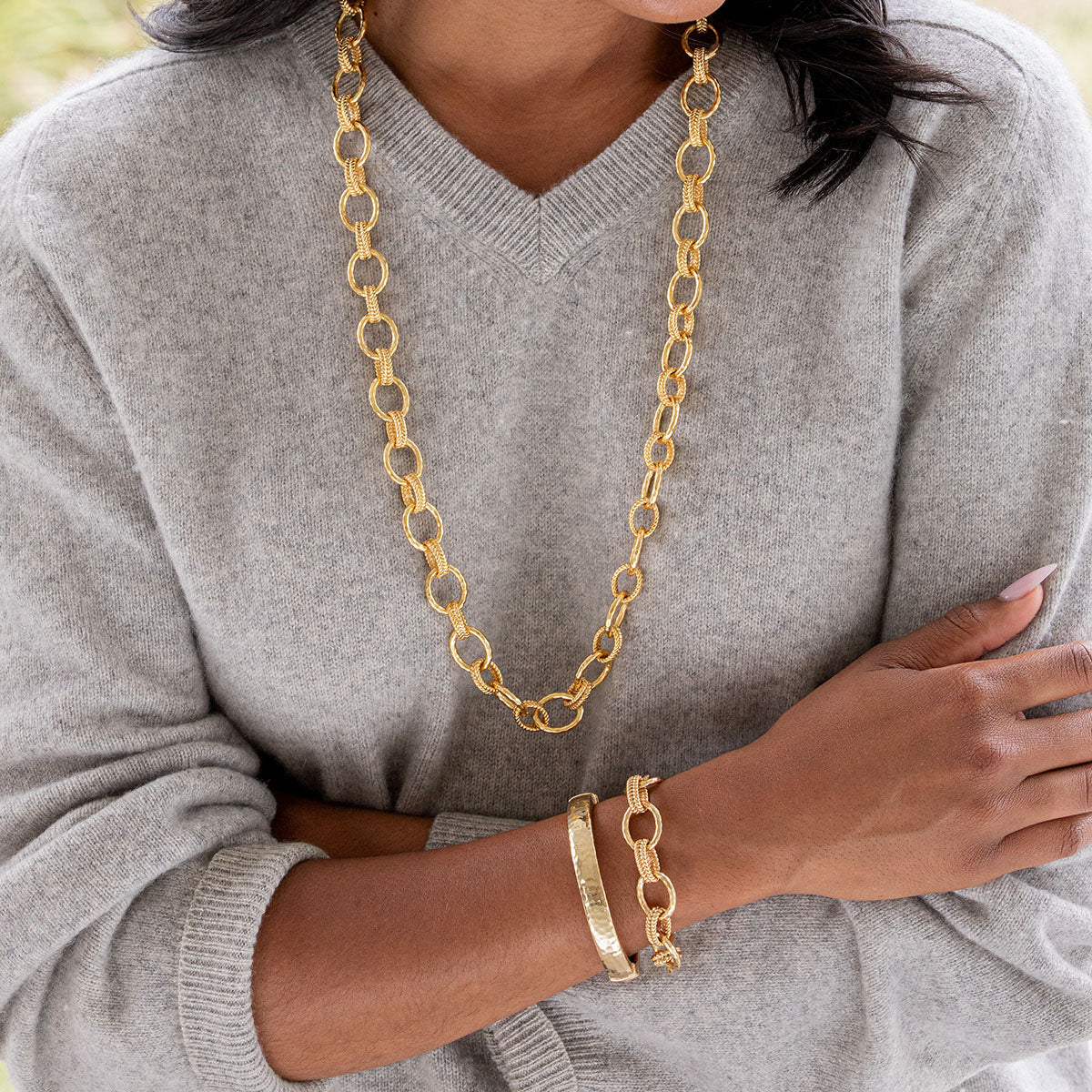 Cleopatra Regal Link Bracelet - Gold