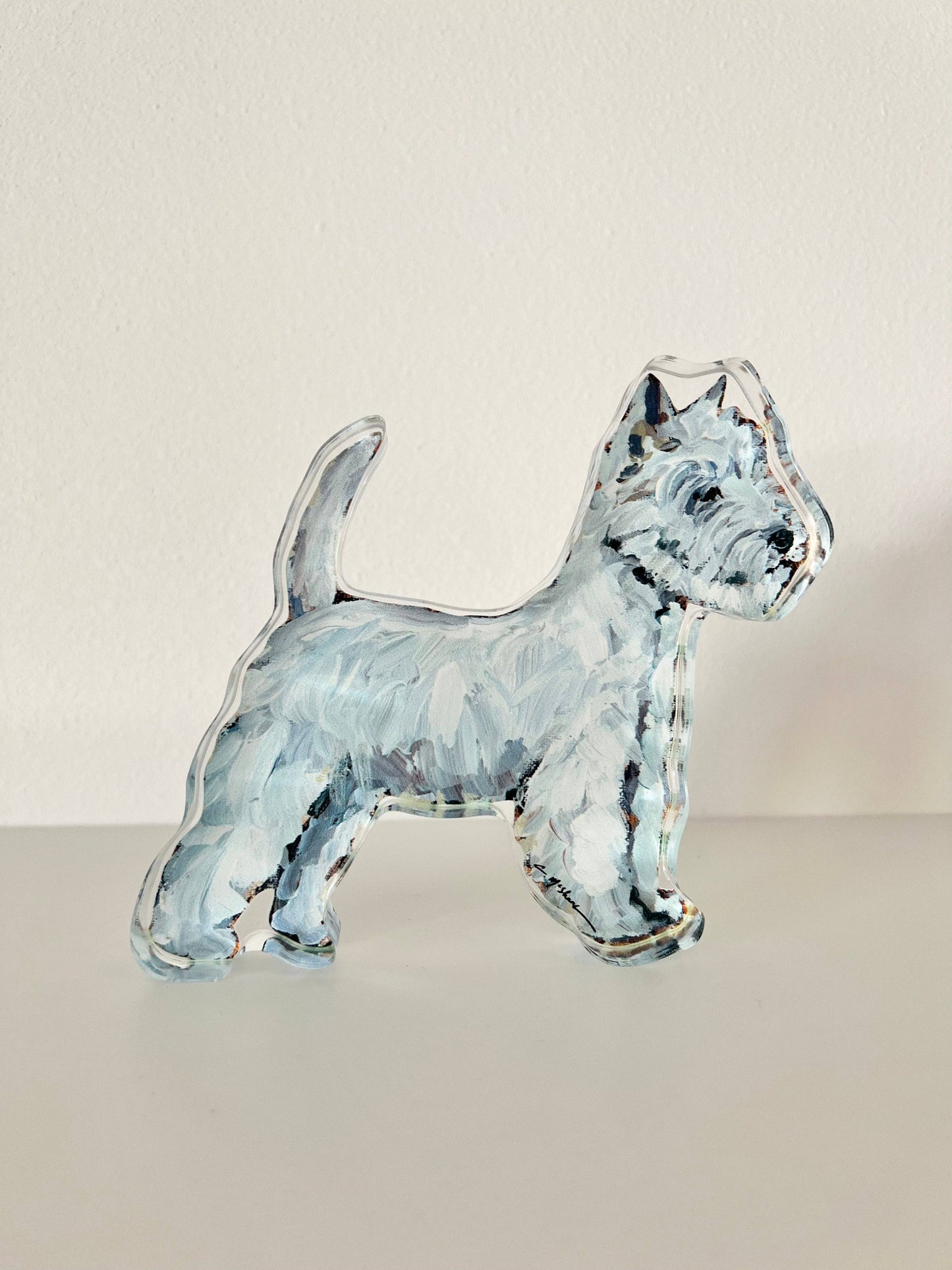 Westie Mini Acrylic Block