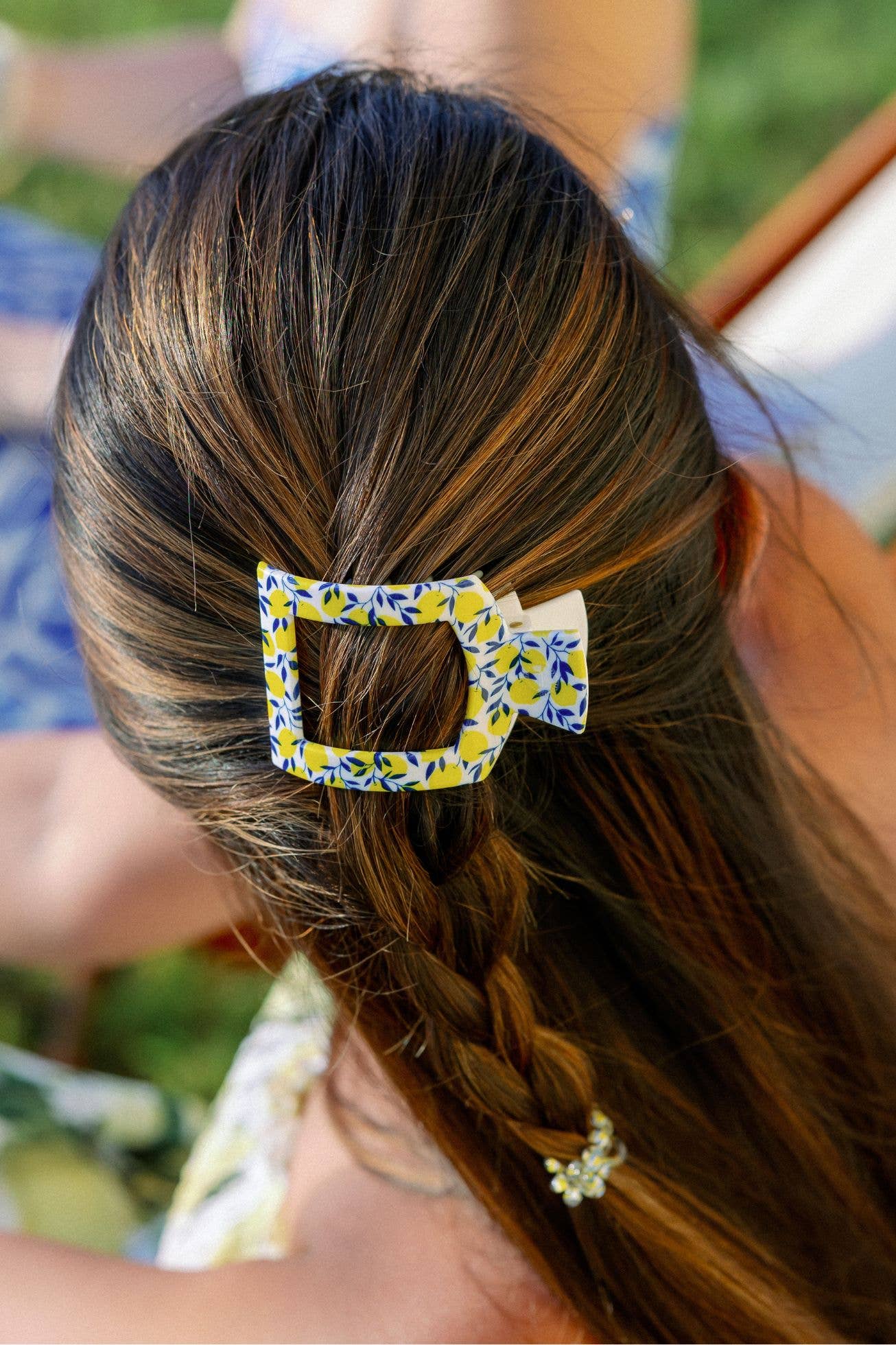 Flat Square Hair Clip | Small | Limoncello