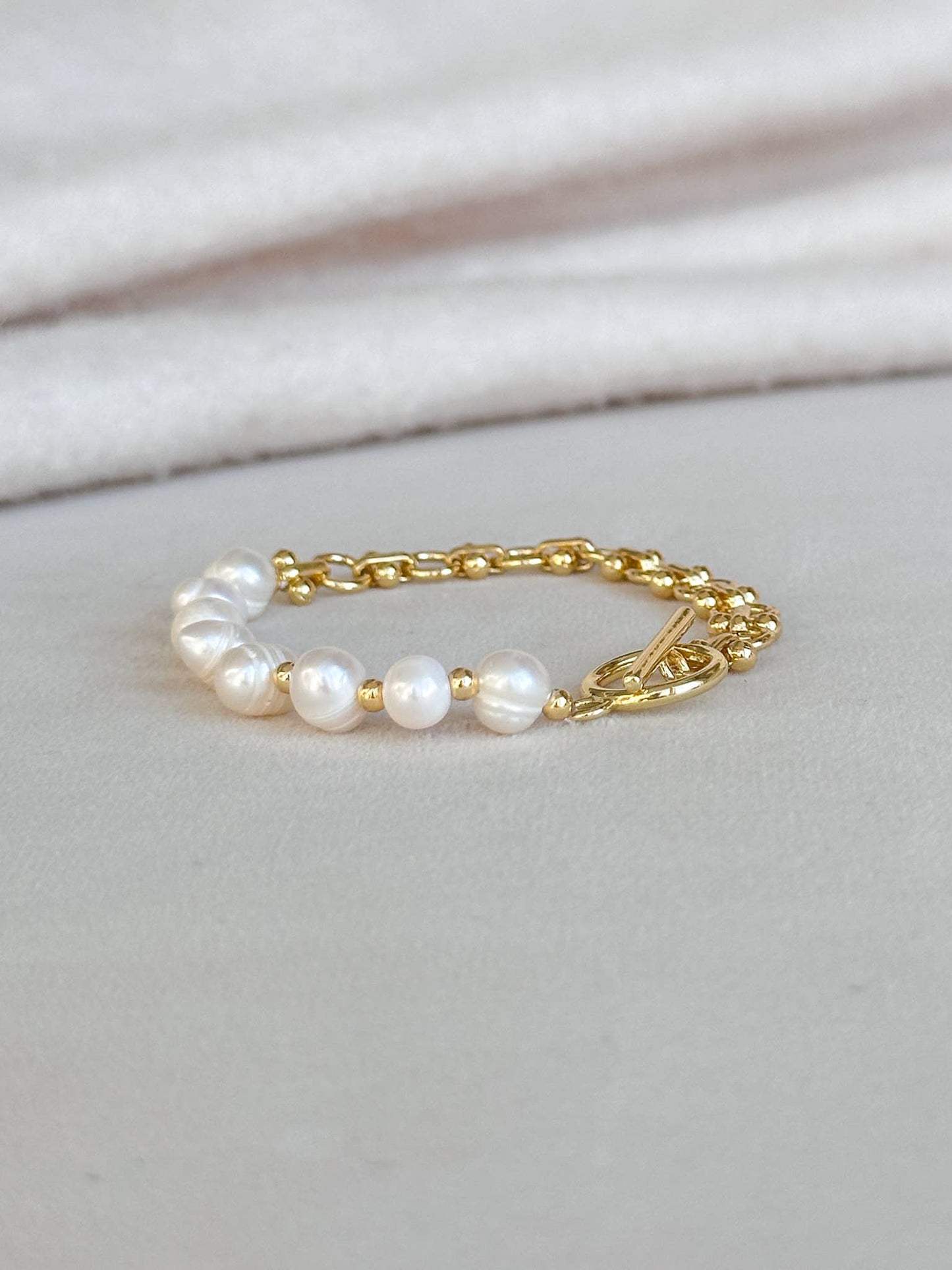 Pearl And Loop Bracelet