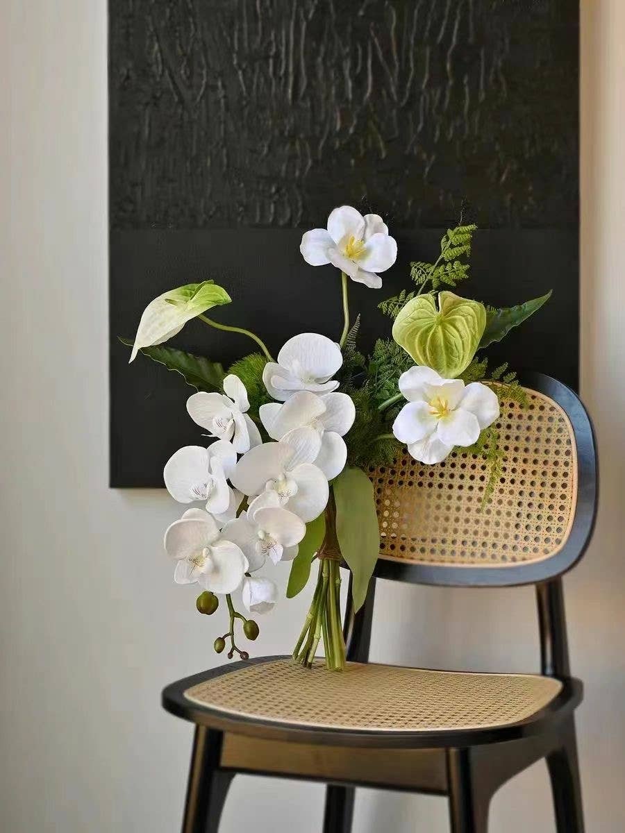 36" Real Touch Phalaenopsis Orchid-Large Bloom 9 Flowers