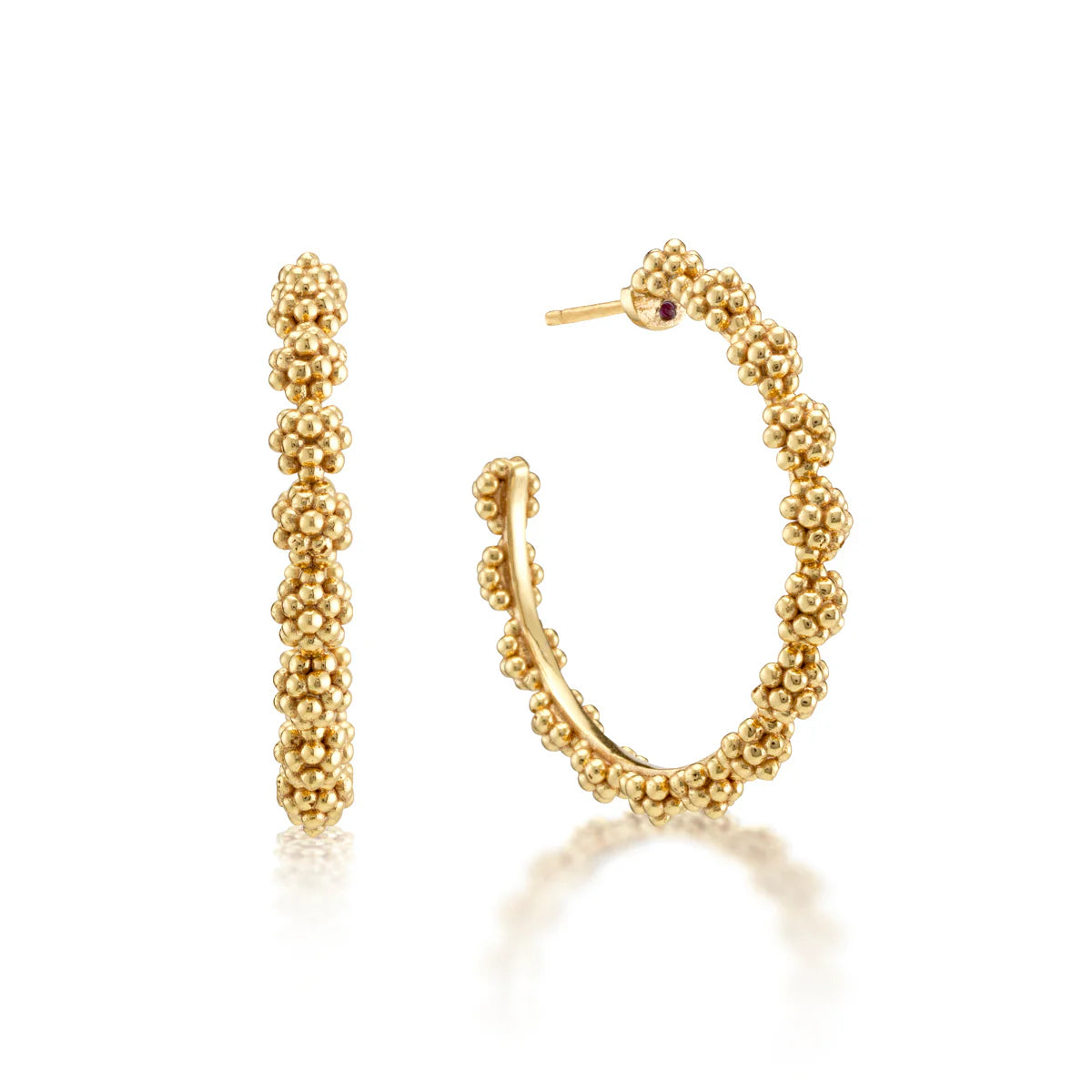 Berry Icon Medium Hoops