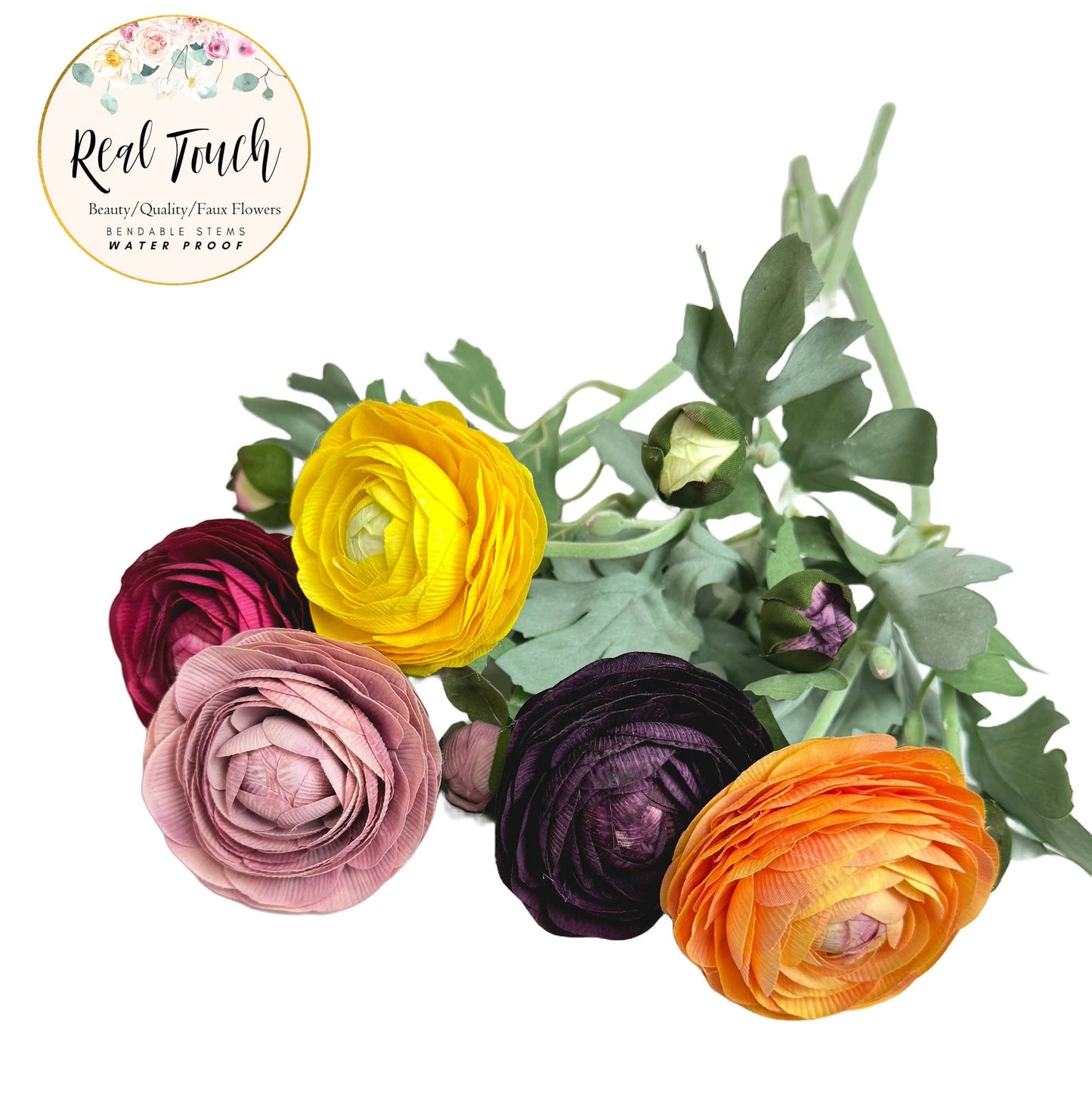 19"-Real Touch Ranunculus
