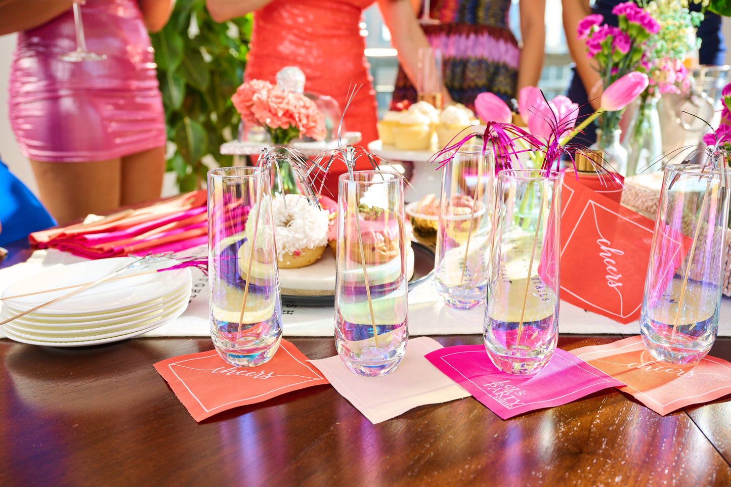 Late Sunset Cheers Luxury Disposable Cotton Napkins