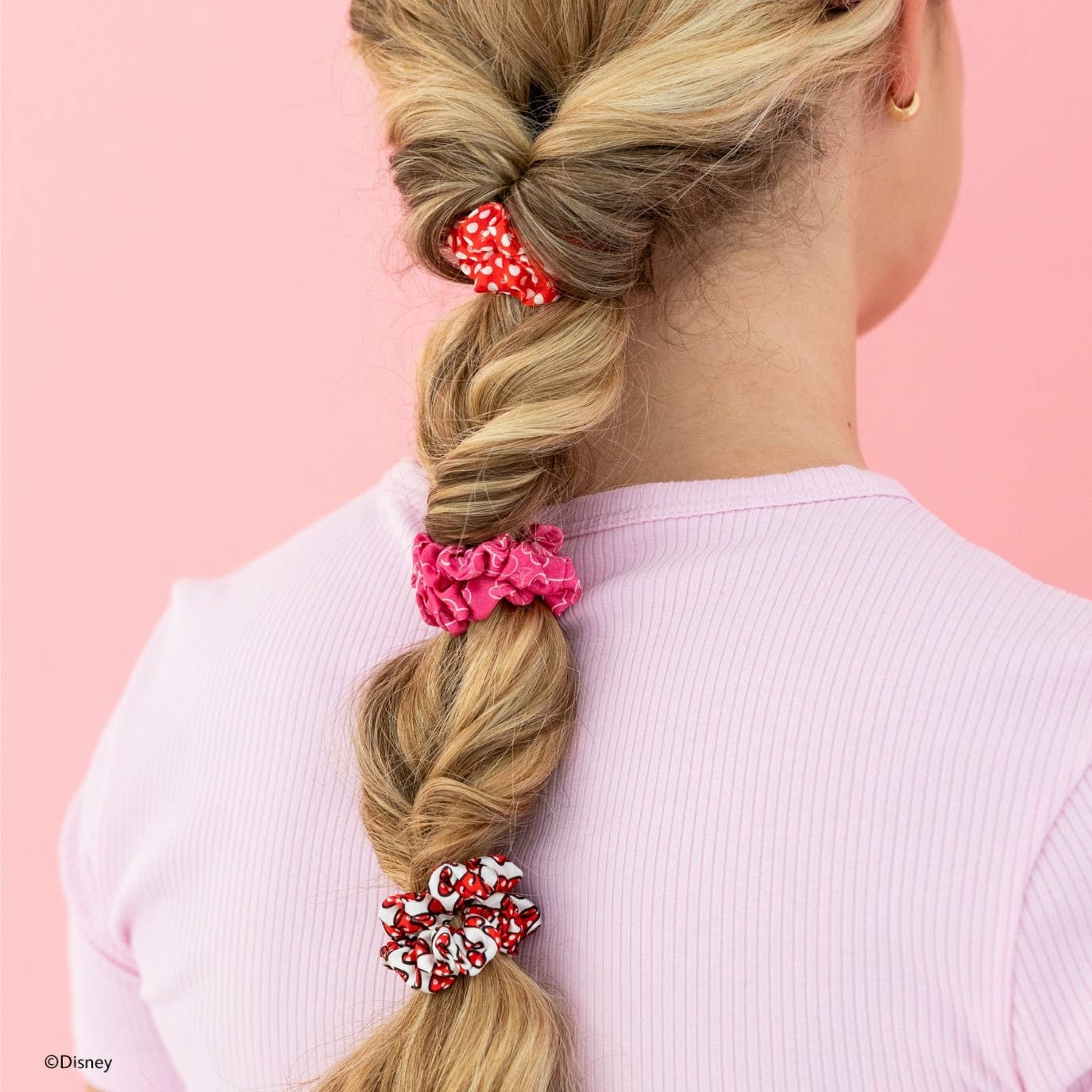 Minnie Mouse Small Silk Scrunchies