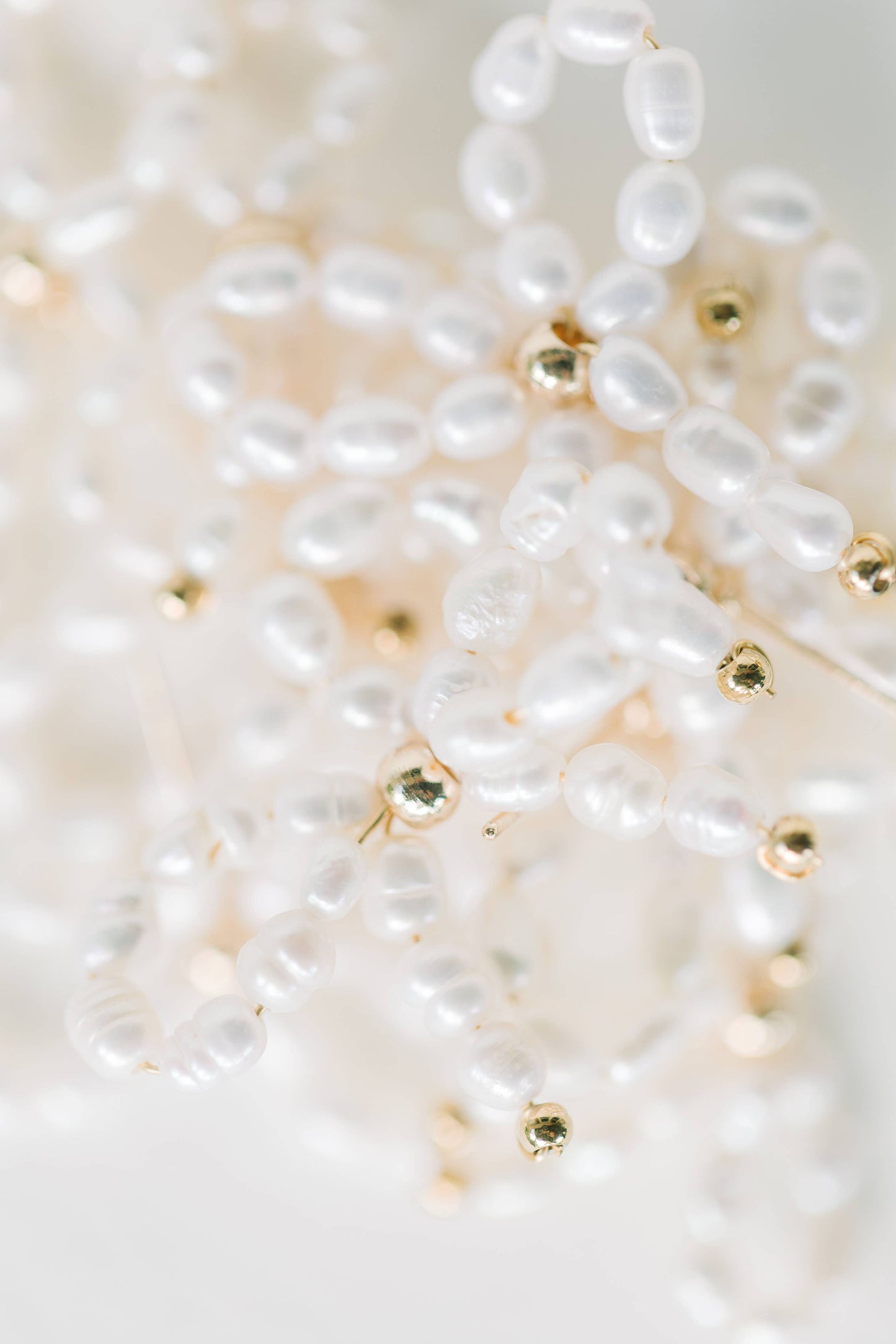 Petite Pearl Bow Stud Holiday Earrings
