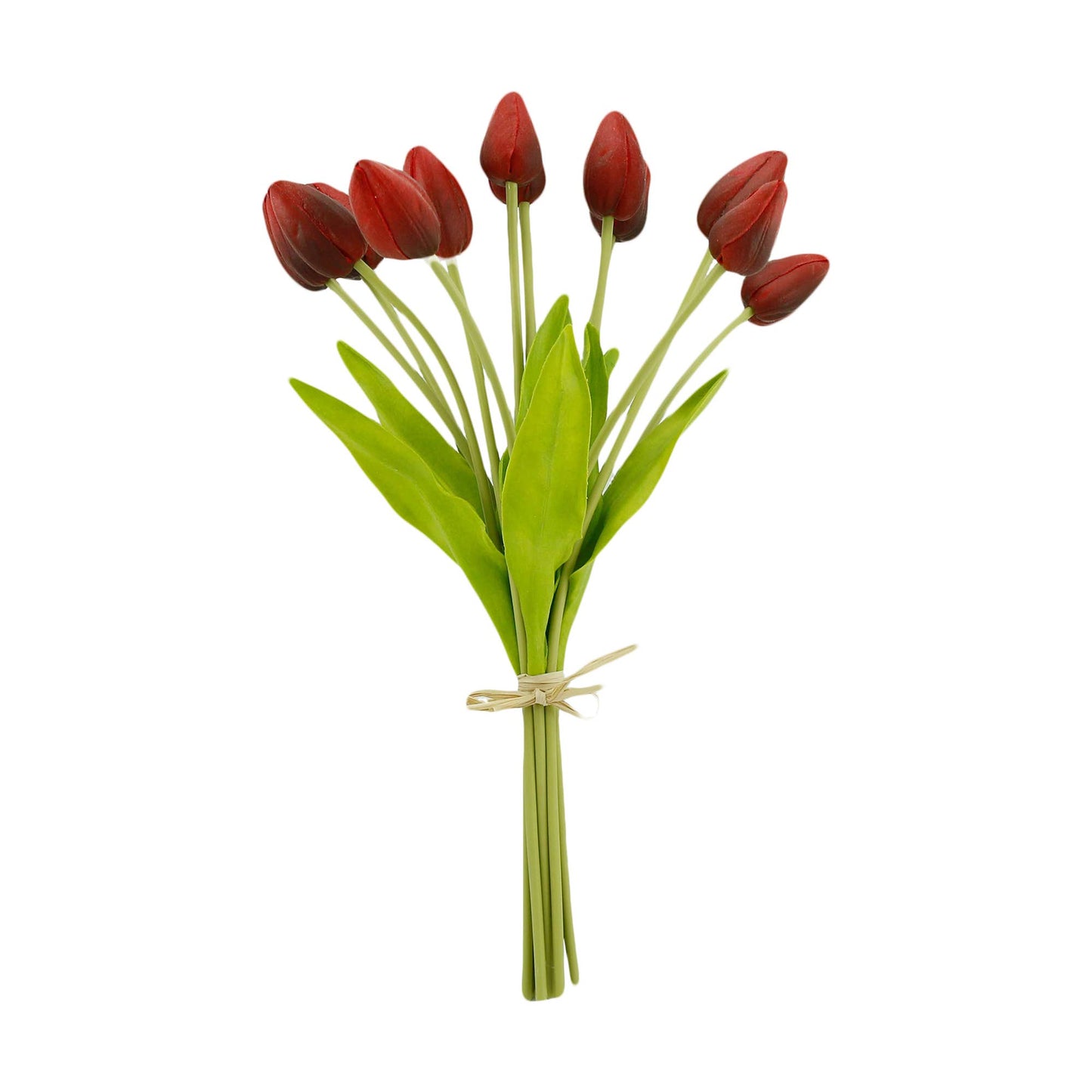 18"One Dozen-Long stem Real Touch Tulip Bud bouquet