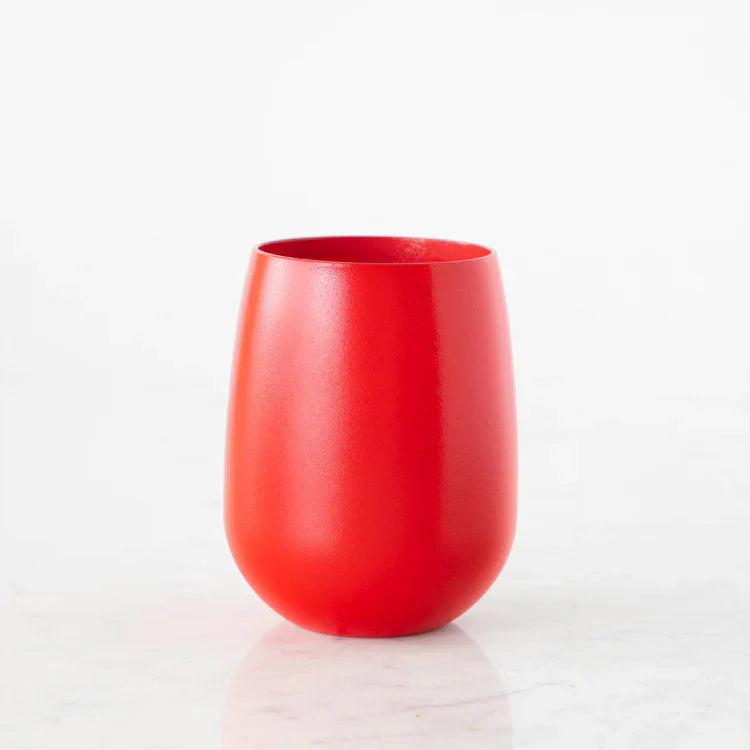 Red Stemless Shatterproof Wine