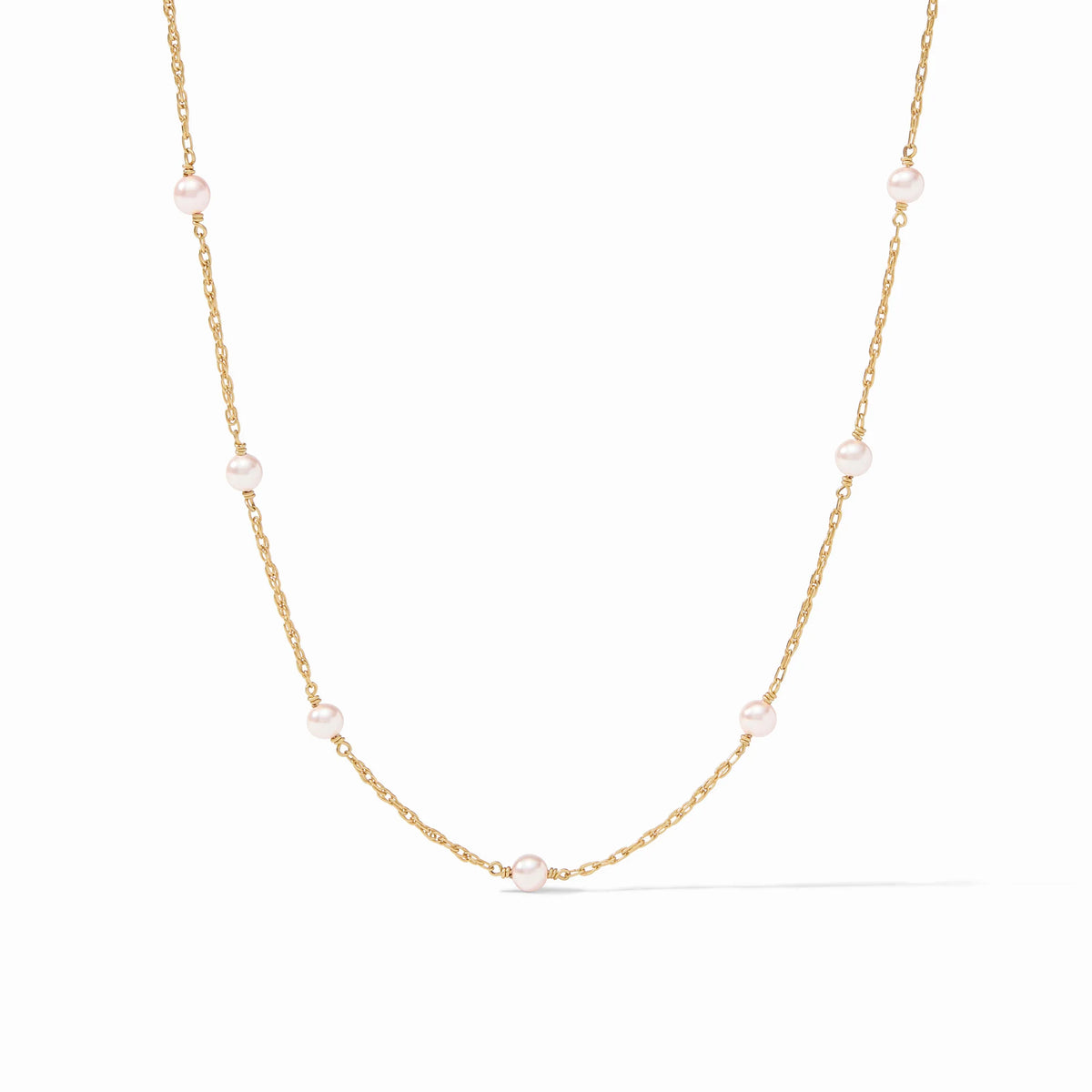 Pink Delicate Station Necklace