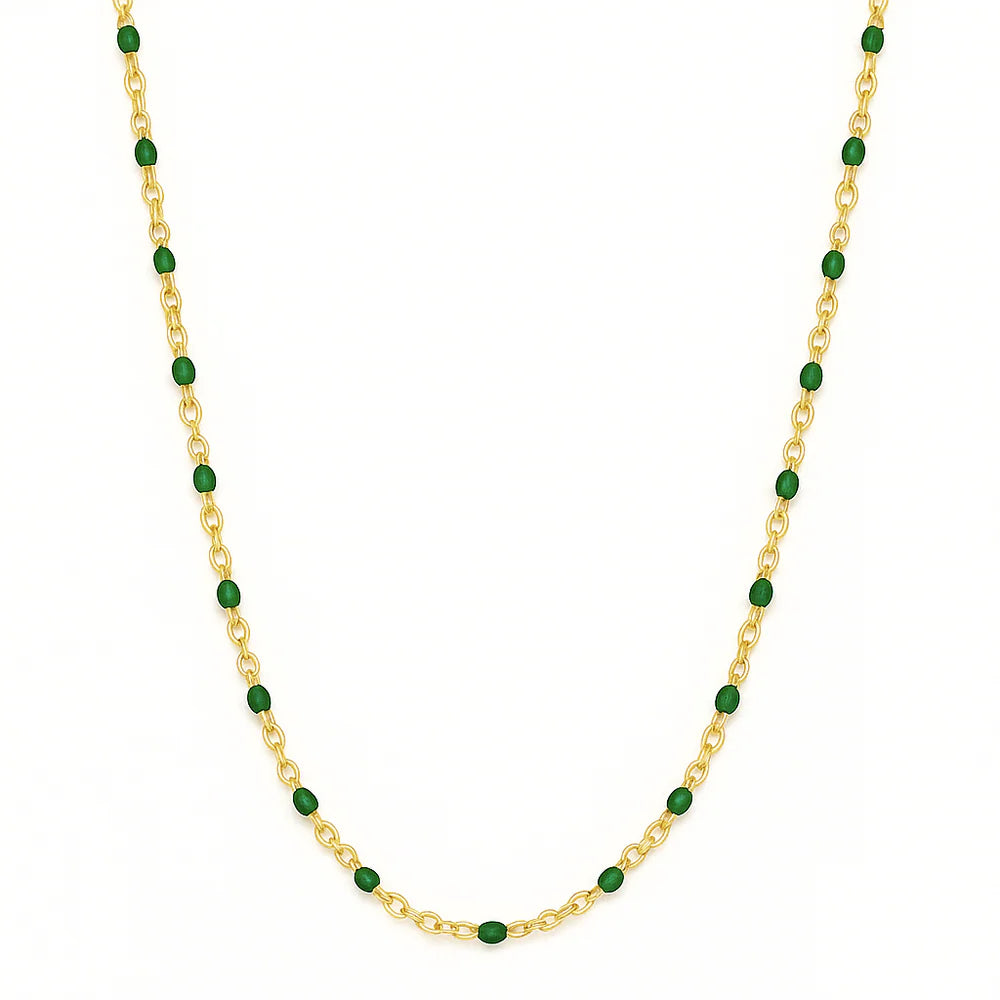 Evie Green Dainty Necklace