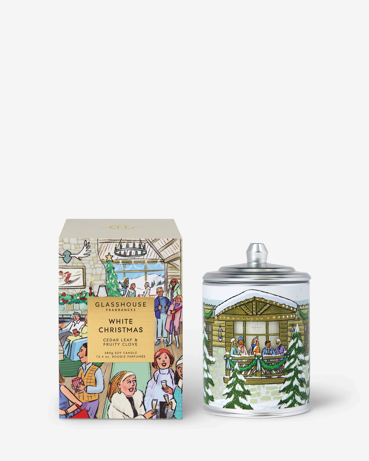 13.4 oz White Christmas Christmas Candle