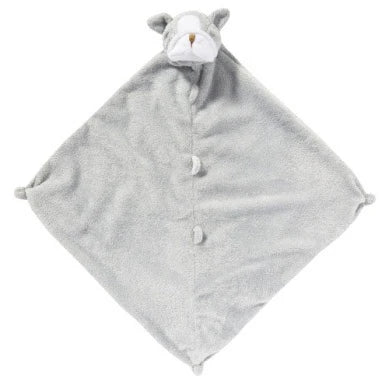 Grey Bulldog Lovie Blanket