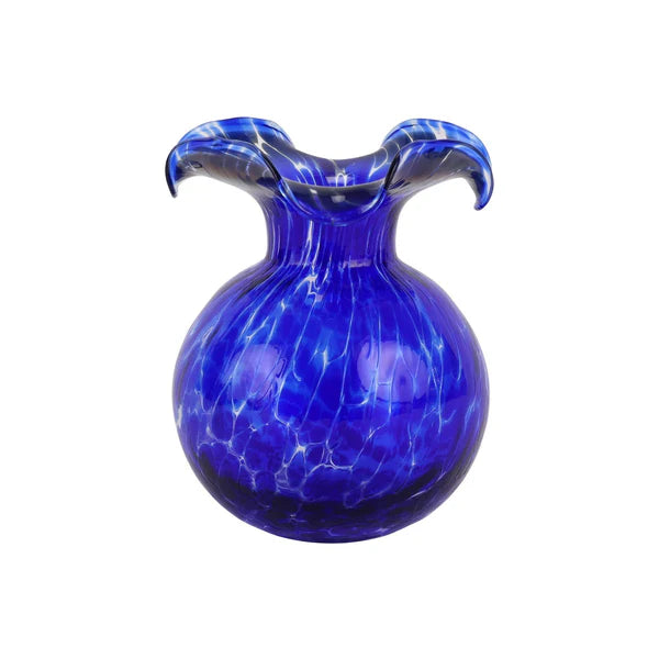 Cobalt Tortoise Hibiscus Bud Vase
