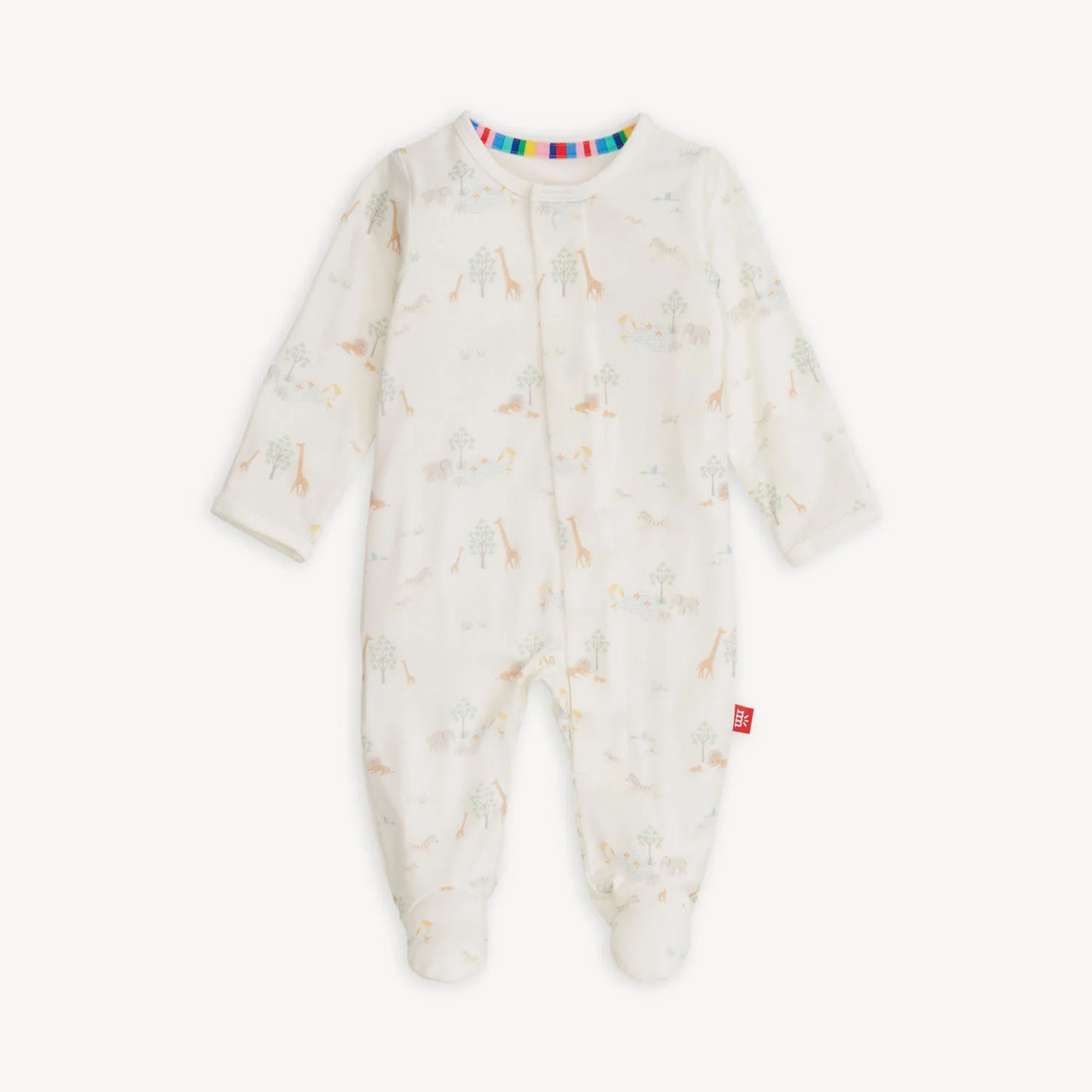 White Serene Safari Magnetic Footie