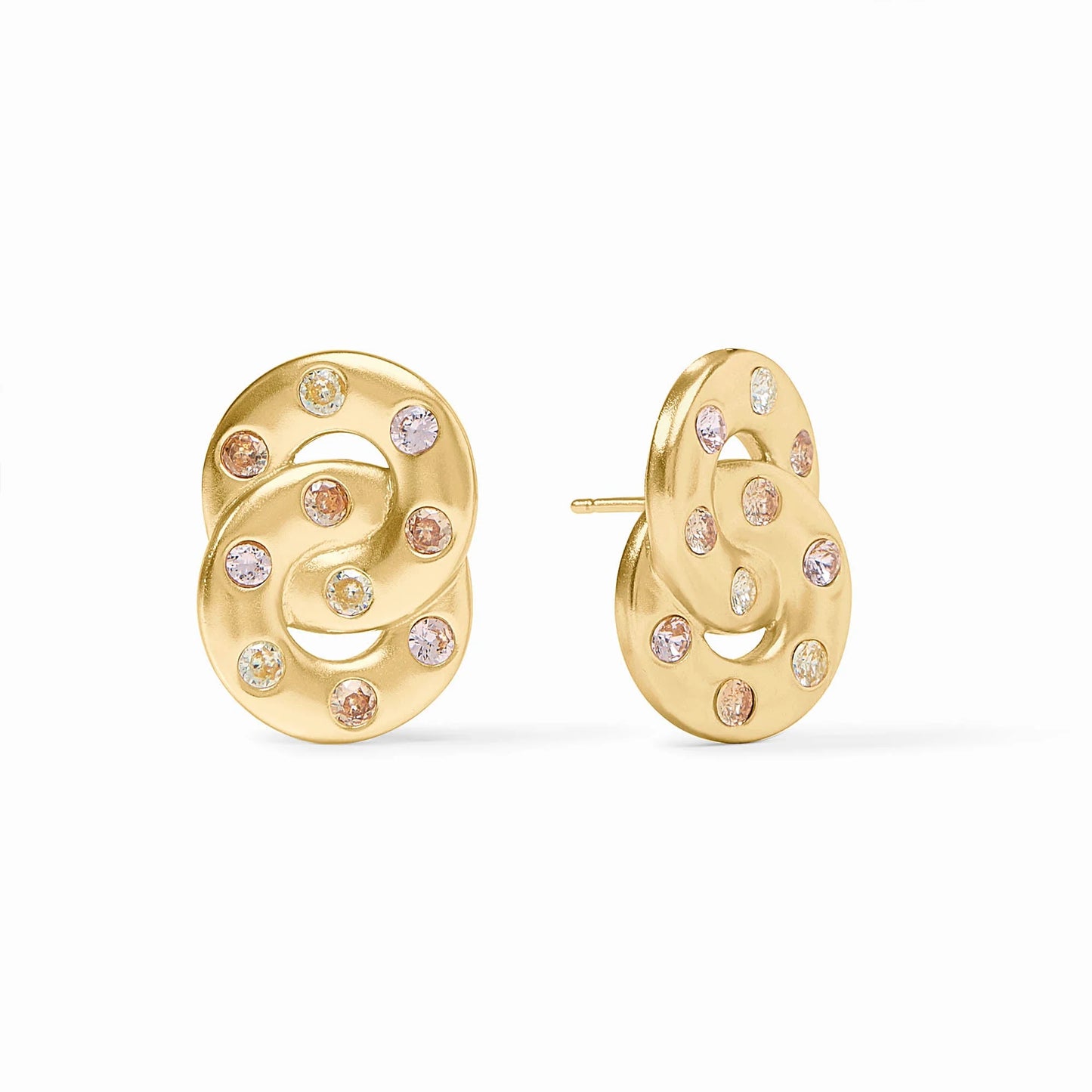 Rainbow Infinity Earring - Champagne Radiance