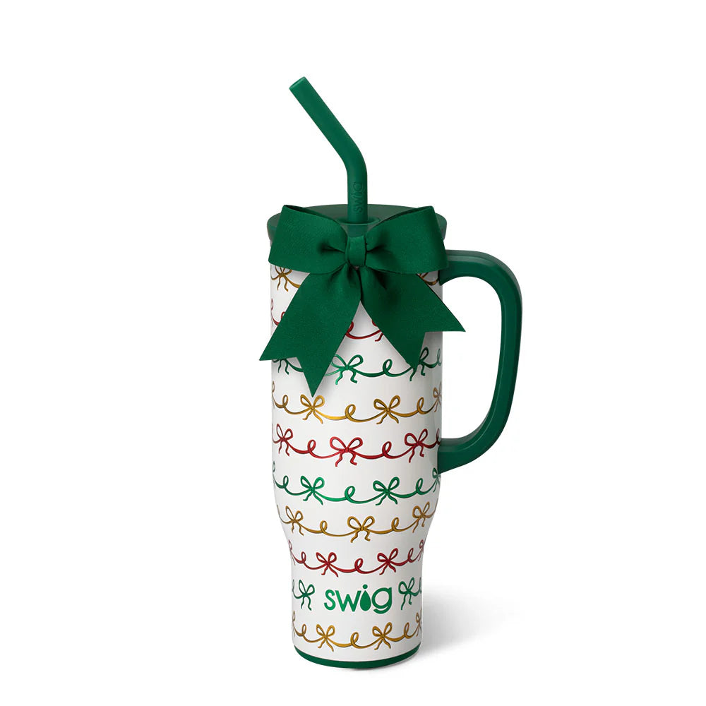30 oz Christmas Bows Mega Mug