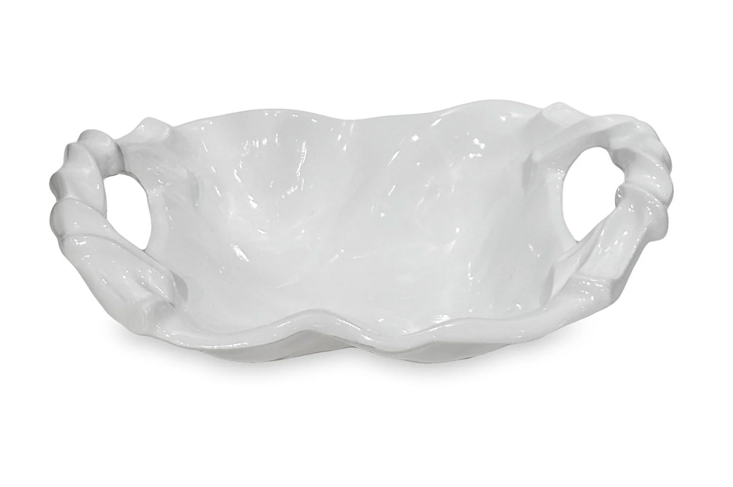 VIDA Sasha Small Bowl with Handles White